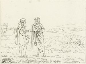 Illustration för Goethes Faust av Friedrich August Moritz Retzsch