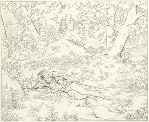 Illustration för Goethes Faust av Friedrich August Moritz Retzsch