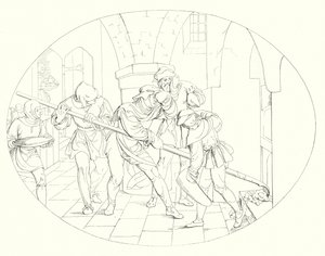 Illustration till Schillers Lied von der Glocke, eller The Song Of The Bell (gravyr) av Friedrich August Moritz Retzsch