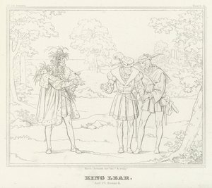 King Lear, akt IV, scen 6 (gravyr) av Friedrich August Moritz Retzsch