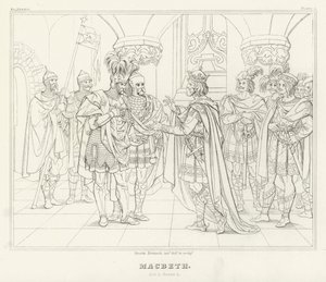 Macbeth, akt I, scen 4 (gravyr)