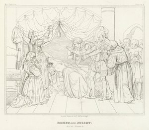 Romeo och Julia, akt IV, scen 5 (gravyr)