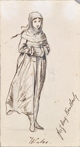 Personifiering av vintern av Friedrich August von Kaulbach