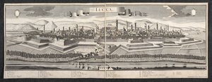 Utsikt över Lucca av Friedrich Bernhard Werner