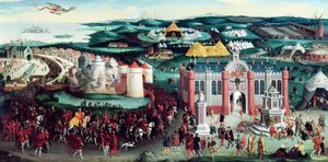 Möte på guldtygets fält, 7 juni 1520, efter Hans Holbein den äldre (14605-1524)