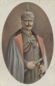 repro efter målat porträtt Wilhelm II av R. Grabendorff Kaiser Wilhelm II (titel på objekt) av Friedrich Bruckmann