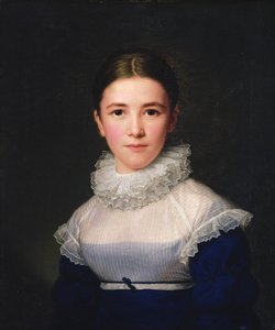 dortrait av Lina Groger, konstnärens fosterdotter, 1815