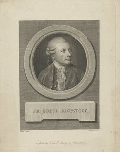 Porträtt av Friedrich Gottlieb Klopstock 1724-1803, ca. 1790. av Friedrich Christian Gottlieb Geyser
