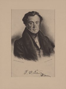 Porträtt av tonsättaren Jan Kalivoda 1801-1866 av Friedrich Gustav Schlick