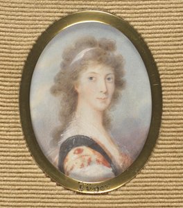porträtt av en dam av Friedrich Heinrich Fuger