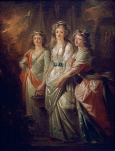 Grevinnorna Elisabeth, Christiane och Marie Karoline von Thun av Friedrich Heinrich Fuger