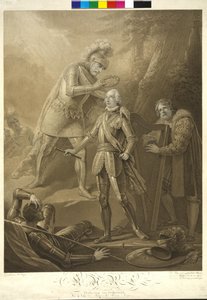 Kung Rudolf I av Habsburg krönte ärkehertig Karl av Friedrich Heinrich Fuger