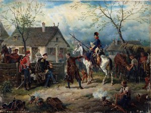 Scen från det rysk-franska kriget 1812