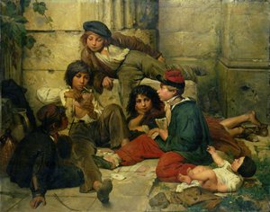 Children of the Streets of Paris, 1852 swed av Friedrich Karl Hausmann