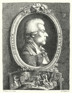 Friedrich Schiller, tysk poet, dramatiker och filosof (gravyr) av Friedrich Kirschner