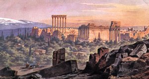 Baalbek Libanon (tryck) av Friedrich Perlberg