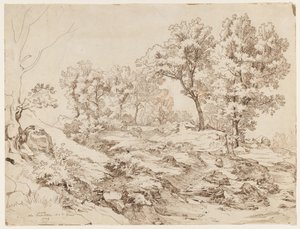 La Serpentara nära Olevano, 1829. av Friedrich Preller
