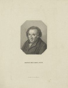 Porträtt av Moses Mendelssohn 1729-1786, 1818.