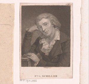 Porträtt av Friedrich von Schiller