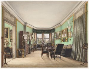 Ett rum i Schloss Buchwald, ca. 1843
