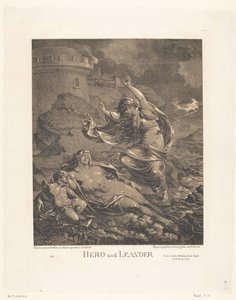 Hero en Leander Hero und Leander (titel på objekt) av Friedrich Wilhelm Reuter