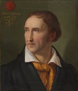 Porträtt av Johann Gottfried Schadow 1764-1850, 1819.