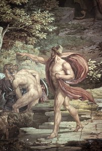 Flykten från den förblindade polyfemos grotta, scener från Odyssey