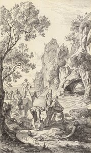Odysseus hemkomst till Ithaka (gravyr)
