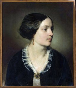 Porträtt av grevinnan Katarzyna Potocka (1825-1907), född Branicka - Friedrich Ritter von Amerling (1803-1887). Olja på duk av Friedrich von Amerling
