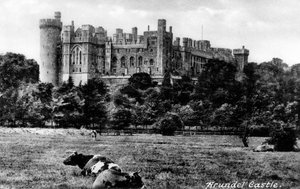 Arundel Castle, West Sussex, tidigt 1900-tal.