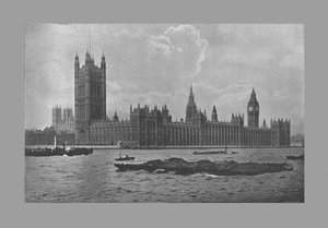 The Houses of Parliament, London, c1900