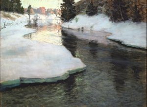 Bergsbäck. Vinter