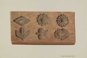Pa. Tyska Springerle Board av Fritz Boehmer