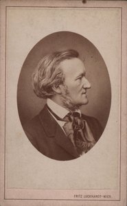 Porträtt av kompositören Richard Wagner 1813-1883, ca. 1875.