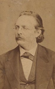 Porträtt av organisten och kompositören Edmund Kretschmer 1830-1908, ca. 1880.