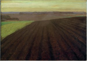 Fritz Mackensen, "Mooräcker" / Huile sur toile, 1900