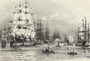 Segelfartyg hamn