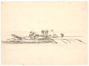 Landskap med en gård av Fritz Syberg