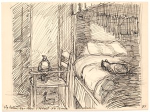Och katten var husets herre och hönan Madame av Fritz Syberg