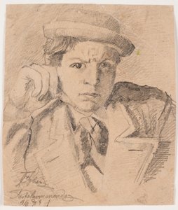 Självporträtt av Fritz Syberg