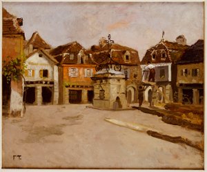 Ett torg av Frits Thaulow