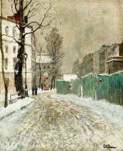 Back Street, Montmartre, av Frits Thaulow