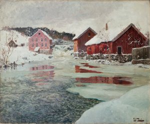 Från Akers flod av Fritz Thaulow