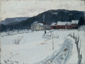Grini, Övre Maja Gård av Fritz Thaulow