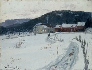 Grini, Övre Maja gård av Fritz Thaulow