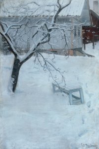 I februari (Vinderen gård) av Fritz Thaulow