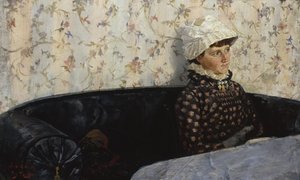 Ingeborg på soffan, Sandø av Fritz Thaulow