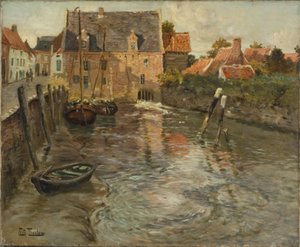 Lågt vatten av Frits Thaulow