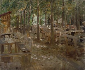 Den gamla uteserveringen av Fritz von Uhde