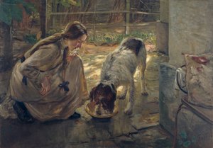 Hundmat av Fritz von Uhde